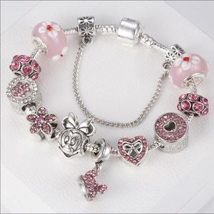 Disney Minnie charm bracelet.